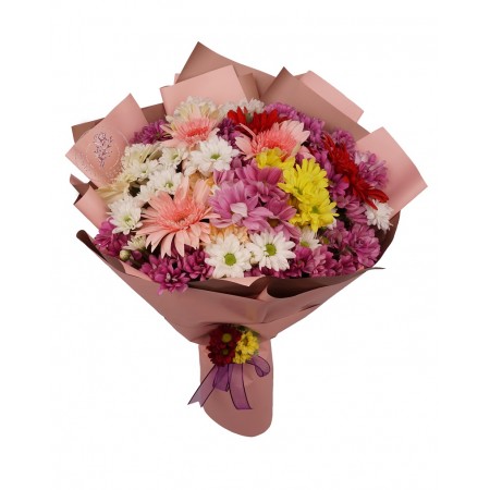 Gerbera ve Taze Papatya Buketi